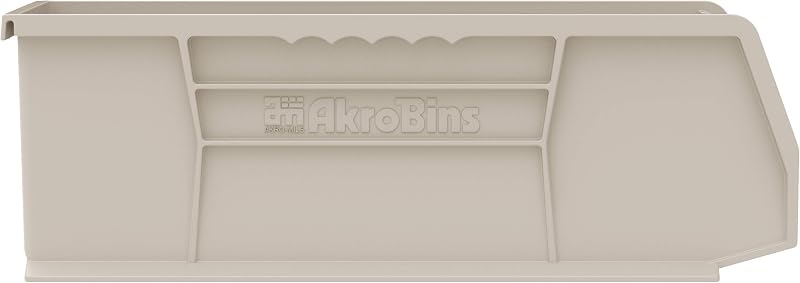 Contenedores plástico apilables 15x5x5" transparentes