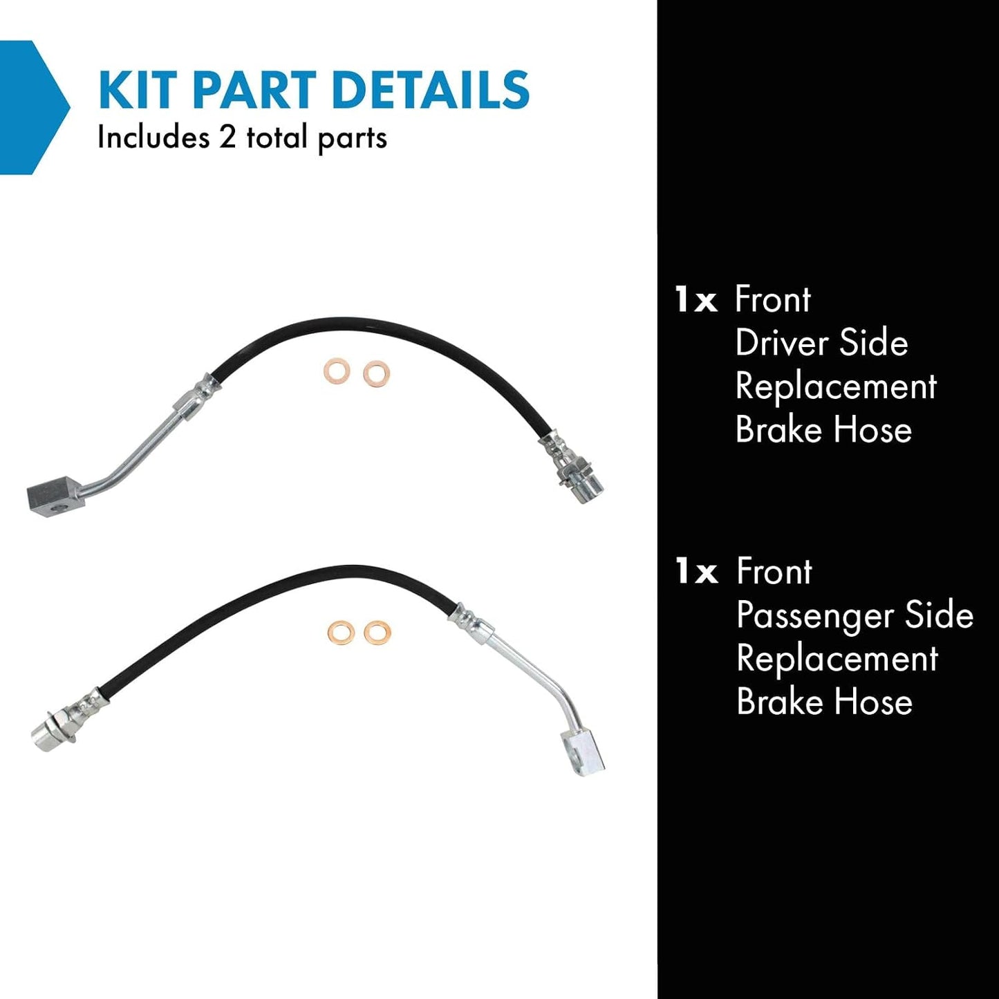 Set mangueras freno delantero comp Ford Mustang 99-04