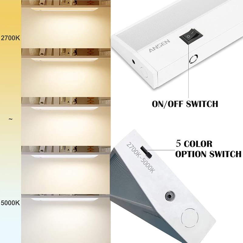 Iluminación LED para gabinete 45,72cm 15W 3 temperaturas