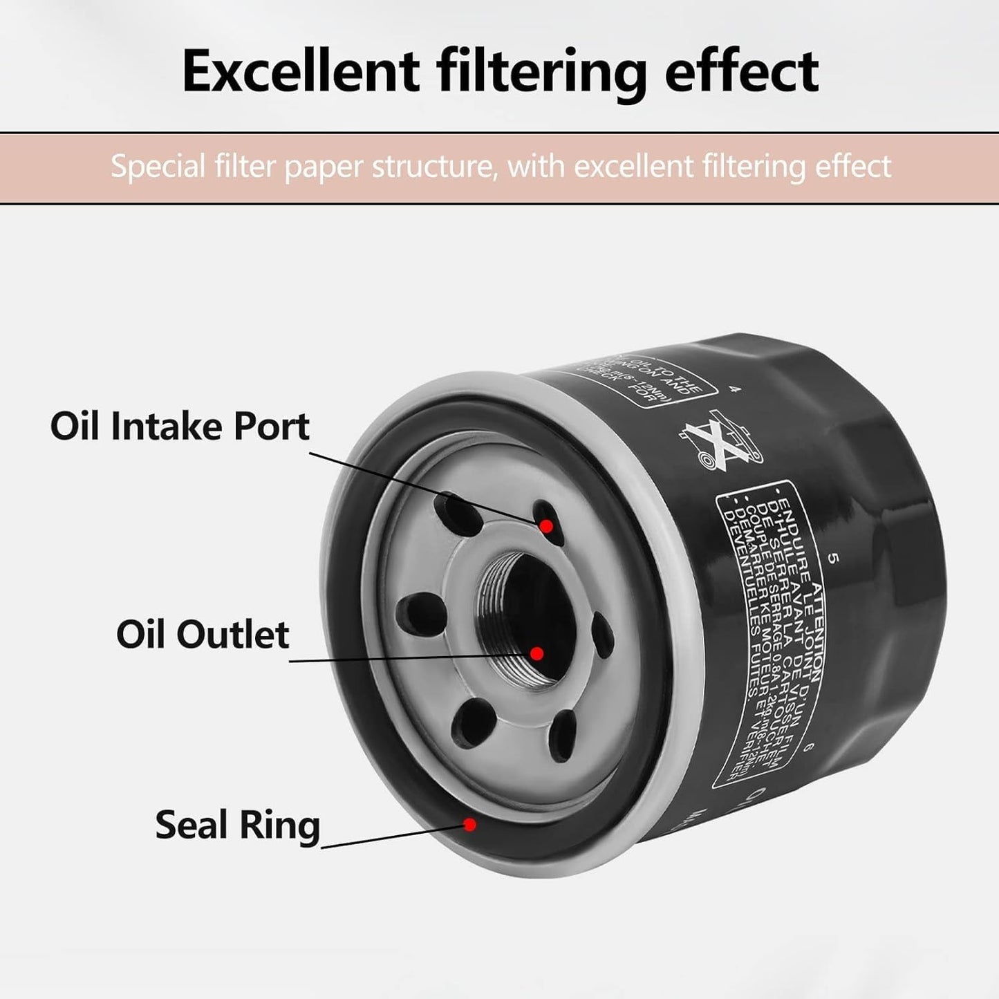 Filtro aceite comp Suzuki Eiger 400 Kingquad DL650 V-Strom