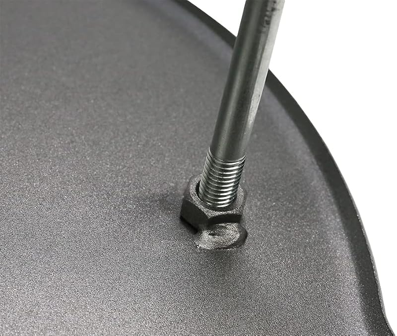 Sartén para parrilla 22.8pulg acero laminado con patas