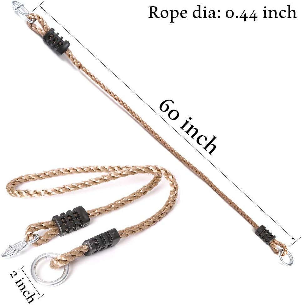Set 2 cuerdas nailon para columpio ajustable 700lb