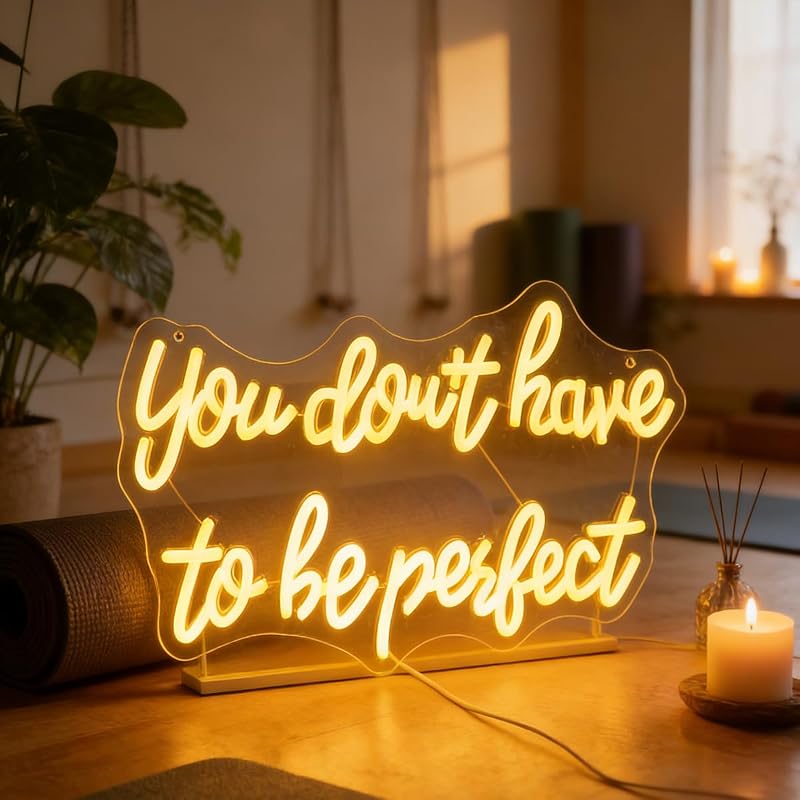 Luz LED arte pared USB regulable para espejo baño yoga
