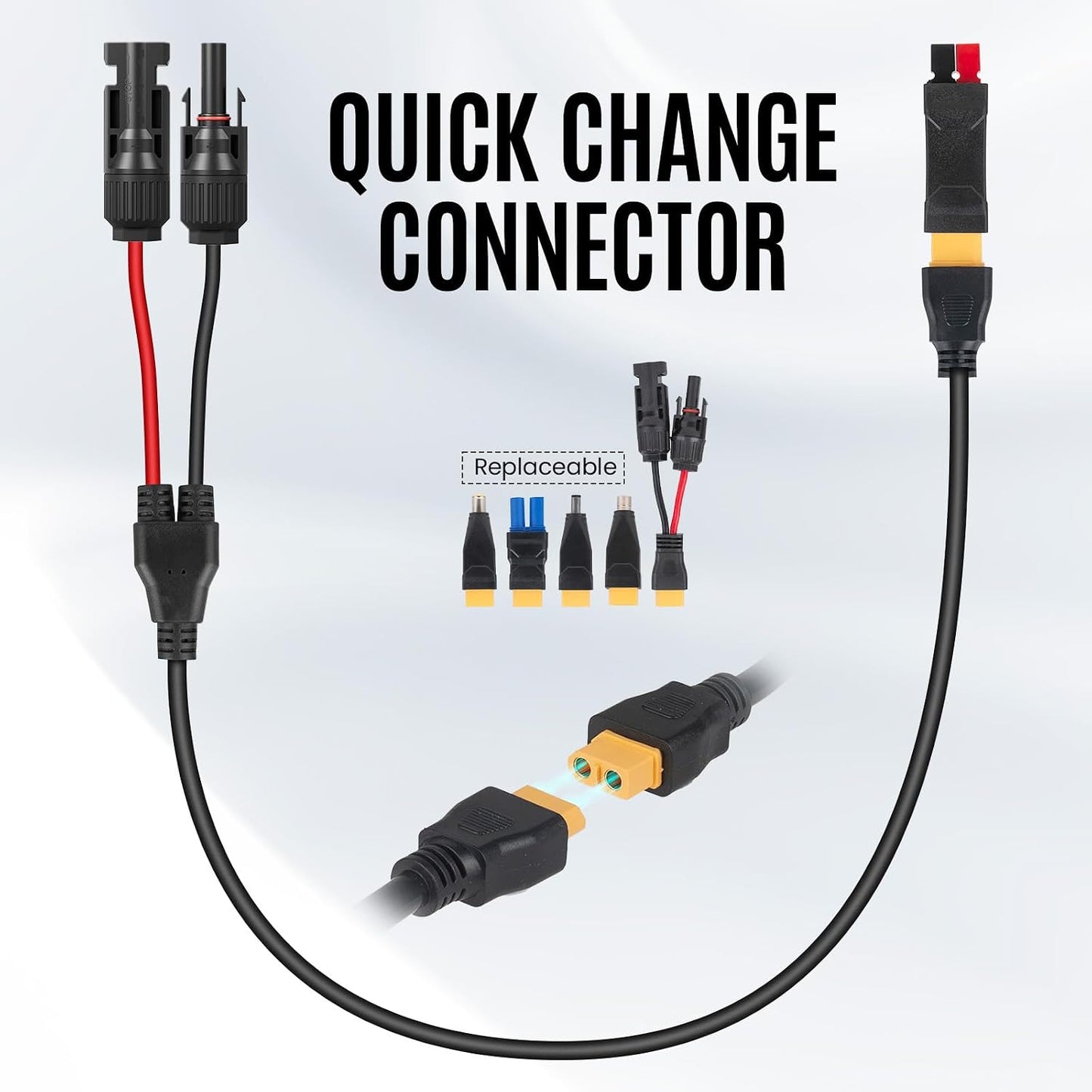 Kit conector solar 6en1 DCXT60 cable resistente