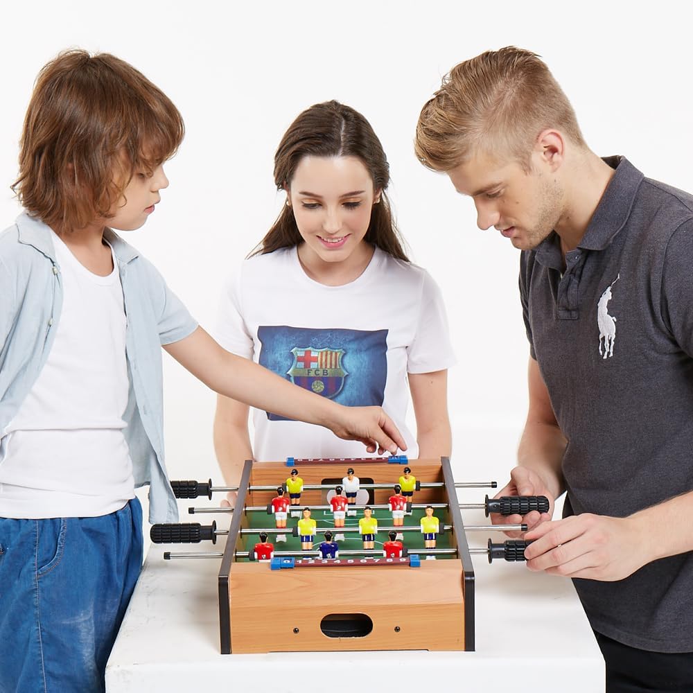 Mesa futbolín portátil 20pulg para exteriores e interiores