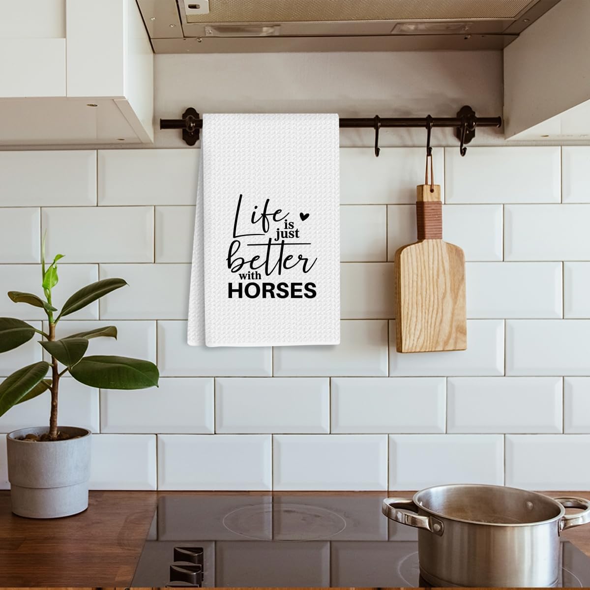 Toallas de cocina para regalo de caballos, mujer y niña