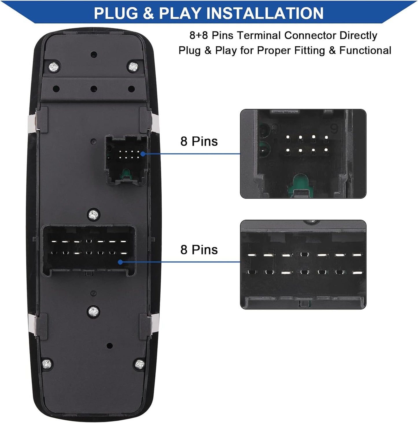Interruptor ventana conductor comp Chrysler Town & Country