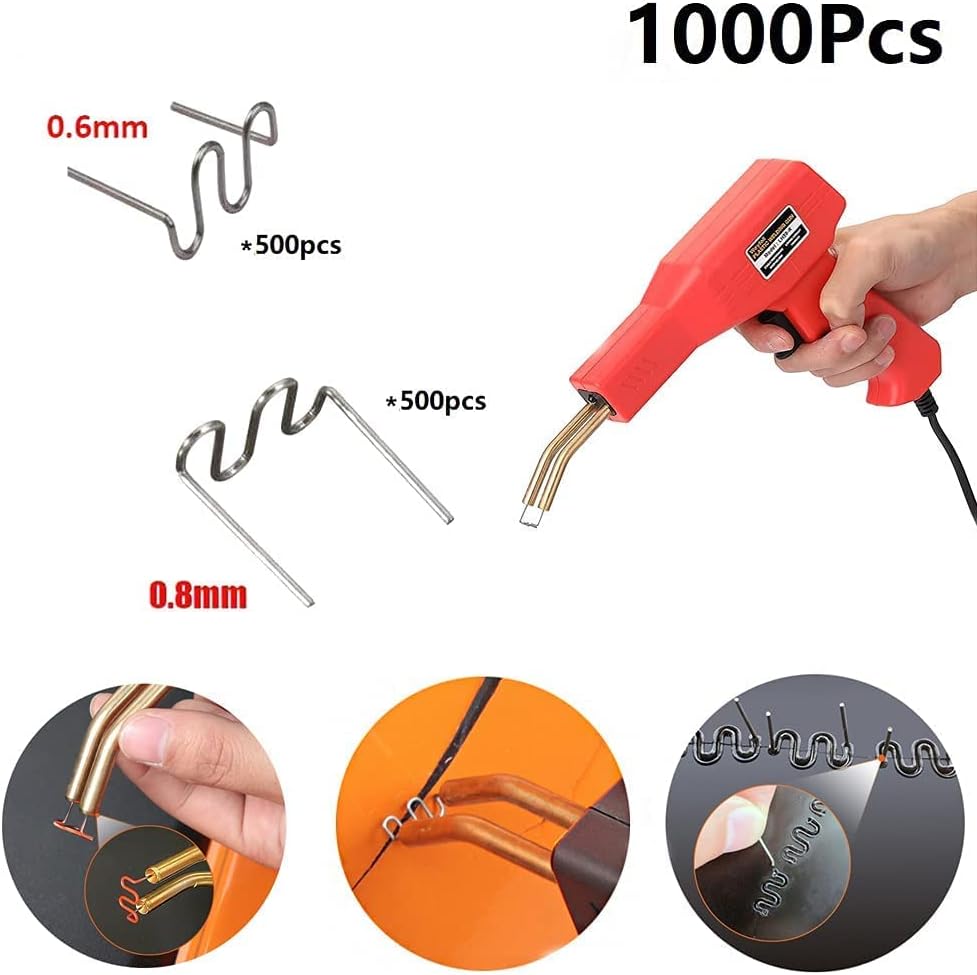 1000 Varillas Soldadura Grapas Calientes Reparación Plástico
