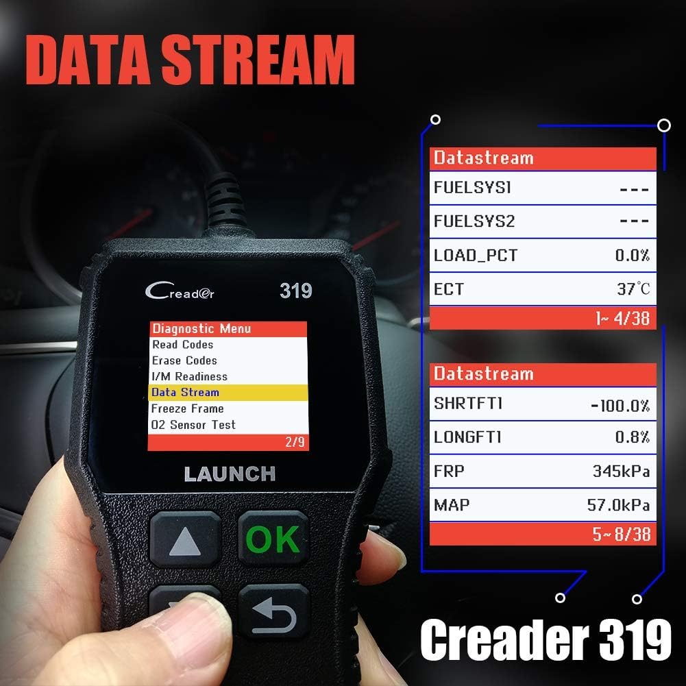 Lector OBD2 CR319 con Funciones Motor