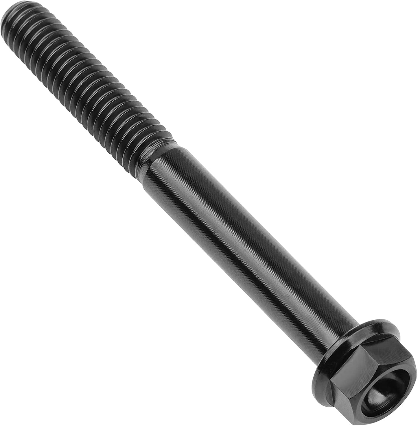 Tornillo rosca Ti para motocicleta M6x65mm Negro set 4