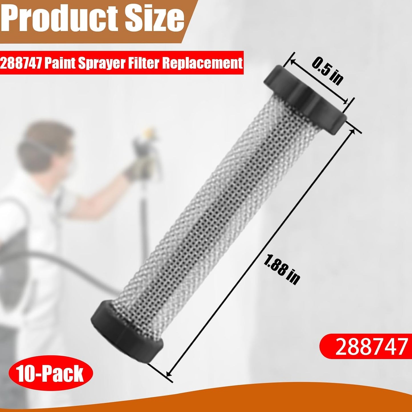 10 Filtros Pulverizador Graco Comp X7 X5 XR5 XR7 XR9 ProX7