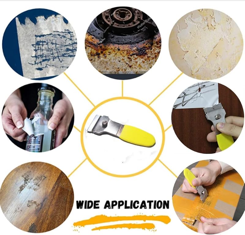 Raspador multiusos paquete 2 con 10 cuchillas para estufa vidrio