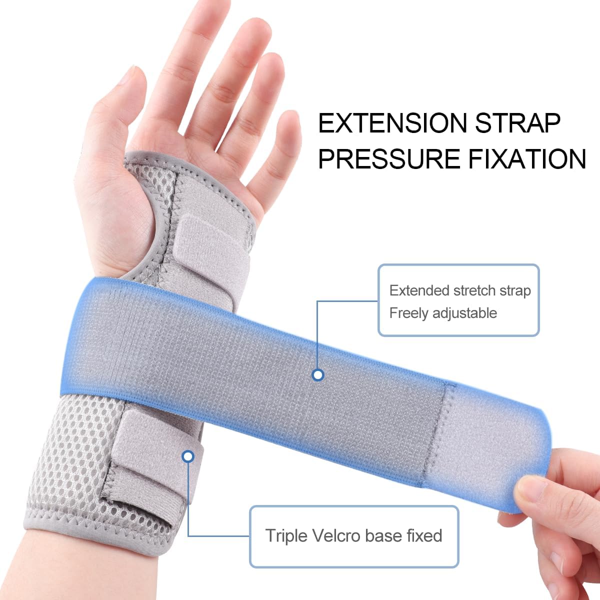 Muñequera ergonómica férula metal y plástico artritis