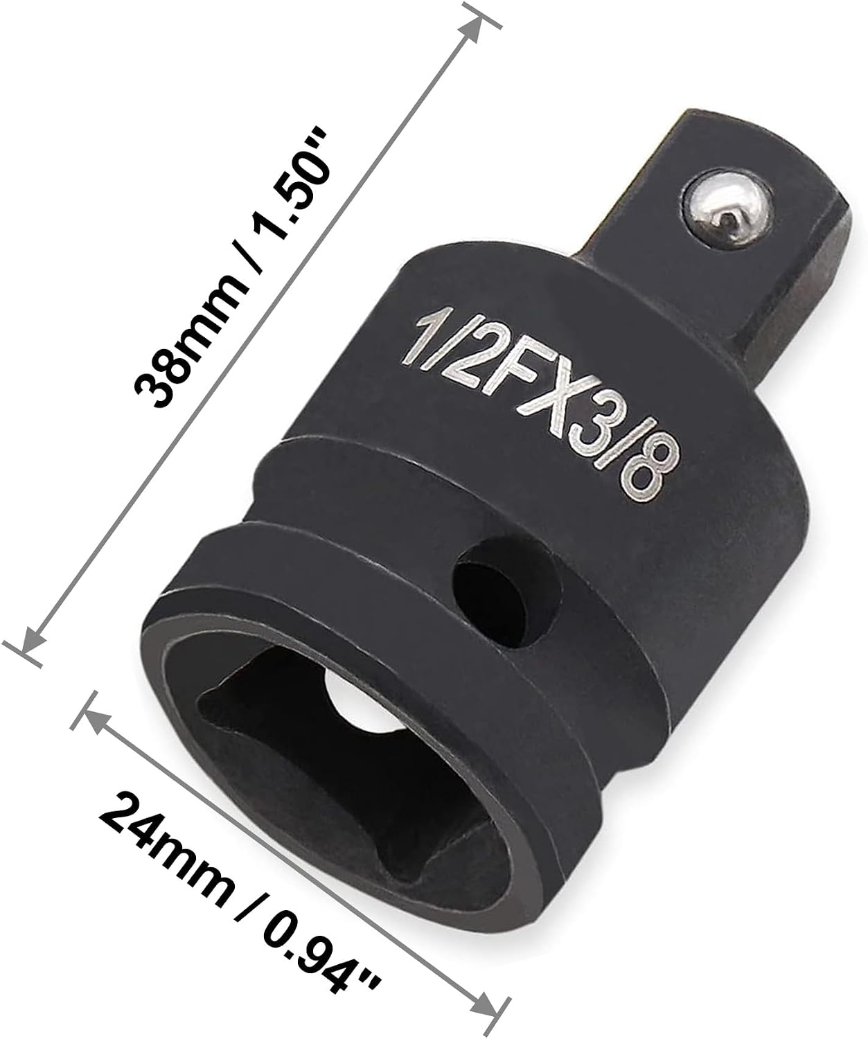 Reductor enchufe impacto 1/2x3/8 acero CR-MO comp