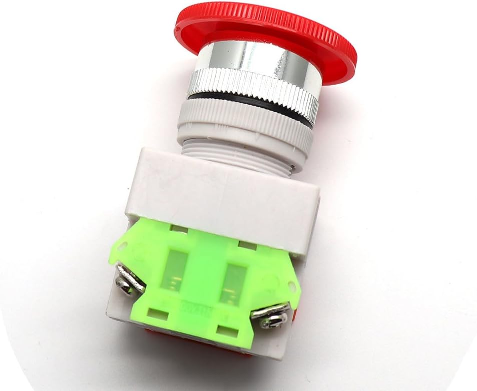 Interruptor emergencia rojo 0.866pulg 600V 10A