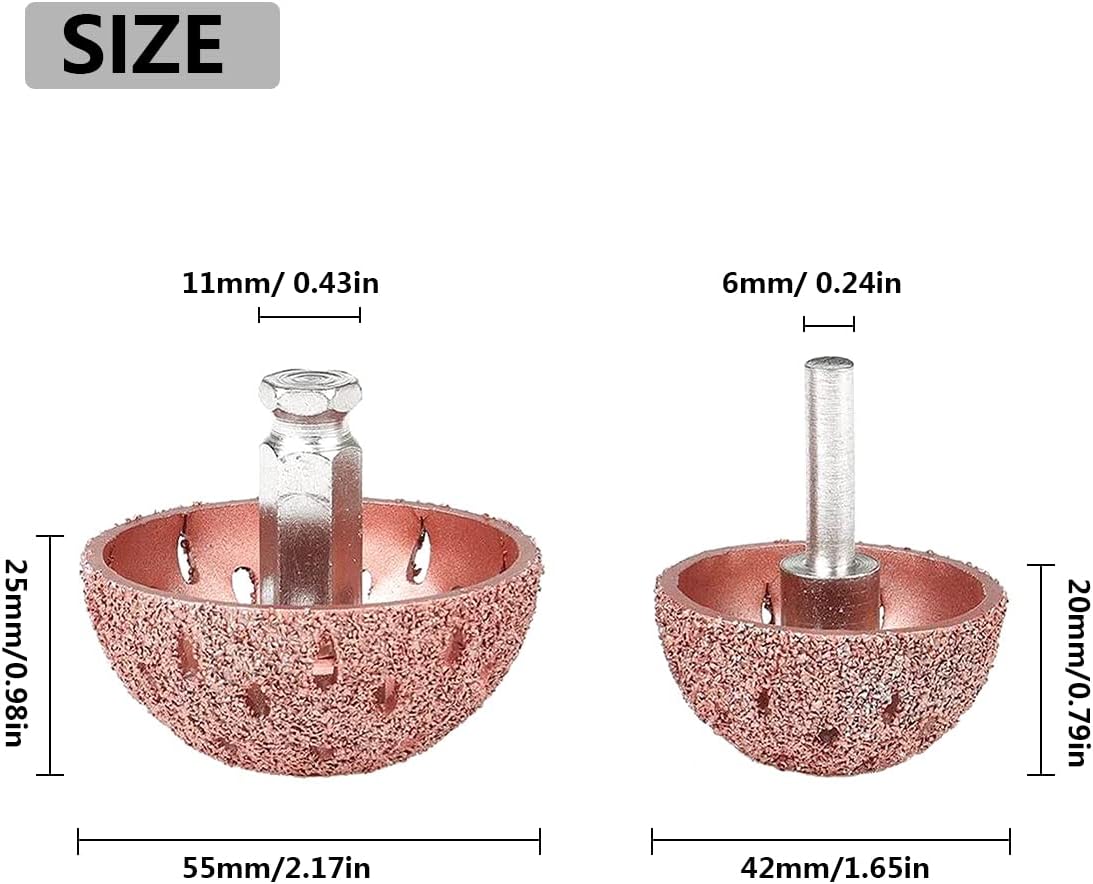 2 Ruedas Pulir Neumáticos 1.496" Cabezal Reparación