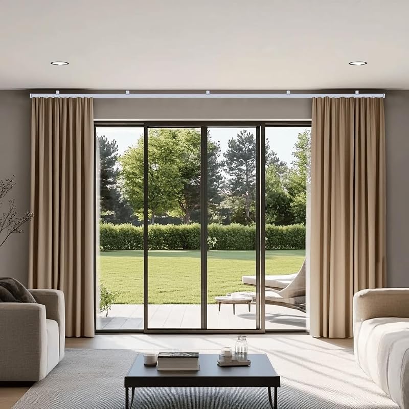 Riel cortina techo flexible divisor habitación