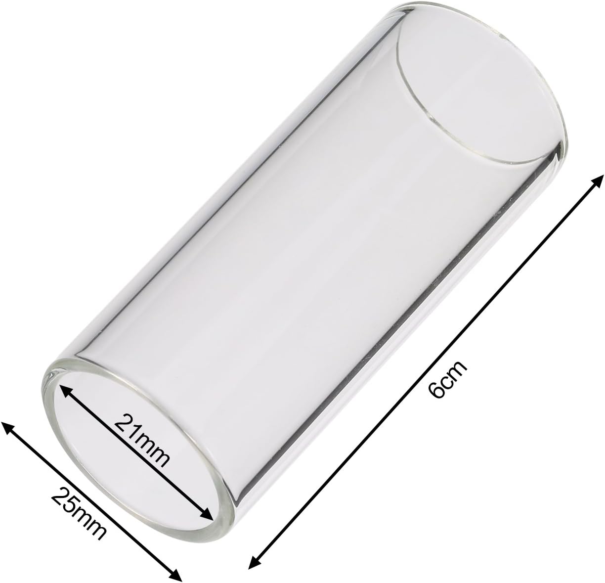 2 Pzas Soporte Cristal Acero Inox para Guitarra 2.4in