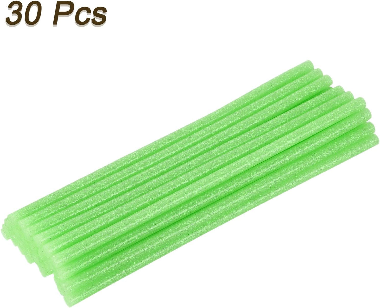 30 Barras Pegamento Caliente 8x0.27pulg Verde Fruta