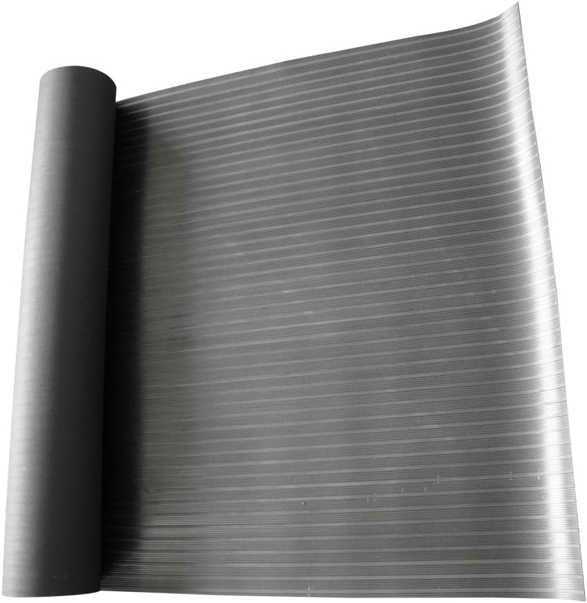 Alfombrilla goma corrugada 48pulg x 4x4ft color negro