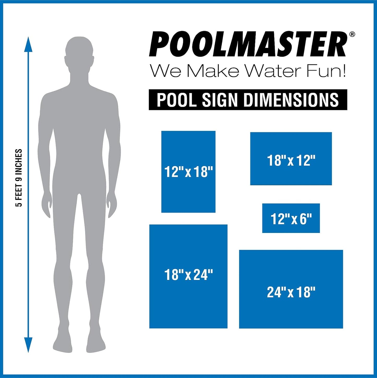 Reglas señalización spa público piscinas comerciales 12x18