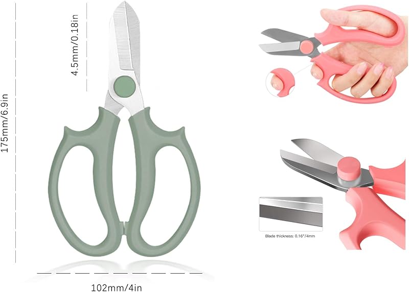 Tijeras florales acero inox premium para podar flores ramas