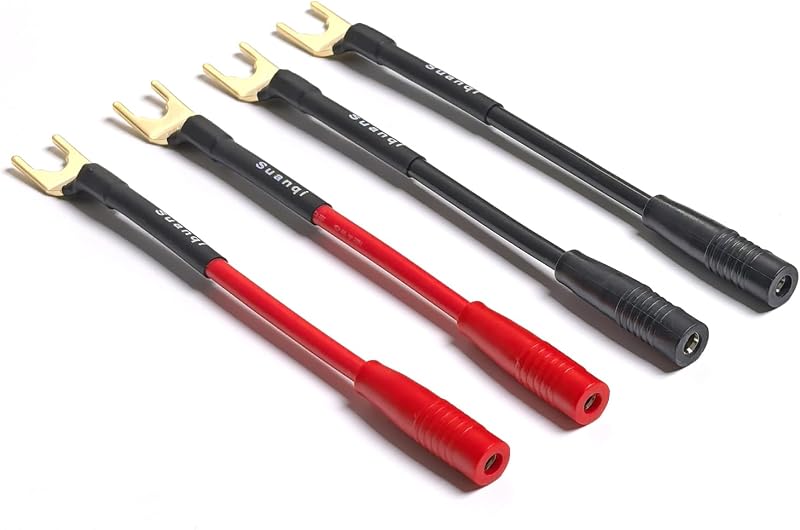 Adaptador enchufe tipo U a conector banana hembra 0.157pulg