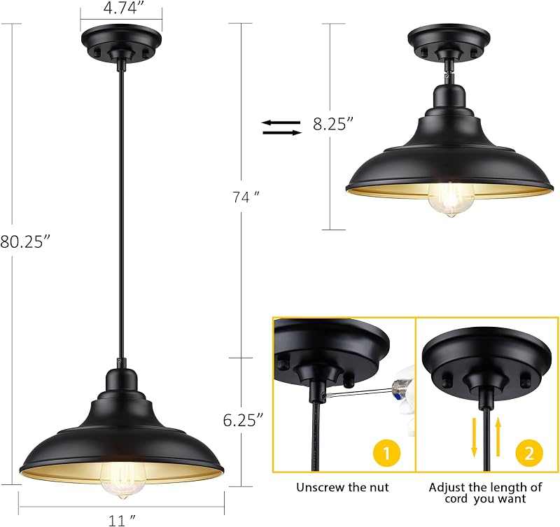 Lámpara colgante metal ajustable para isla cocina