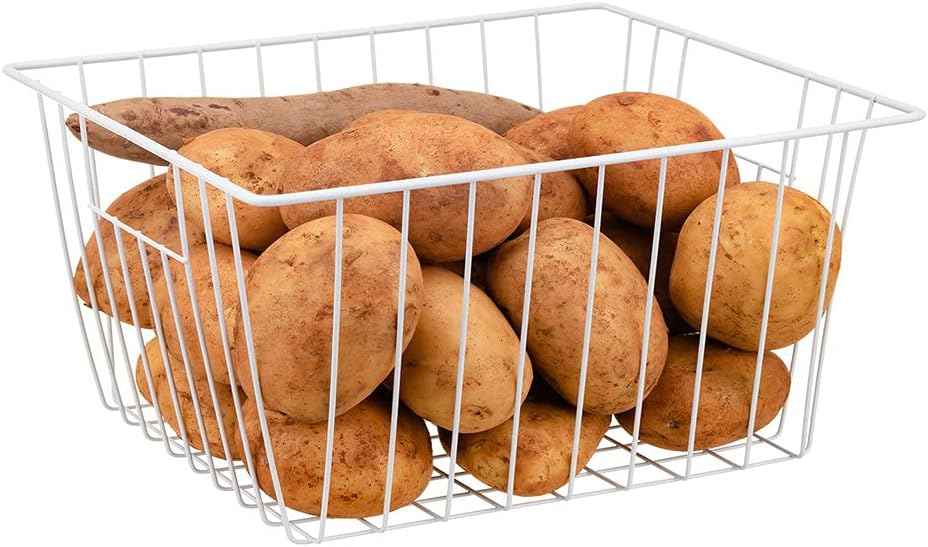 4 Cubos Almacenamiento Alambre para Congelador y Despensa