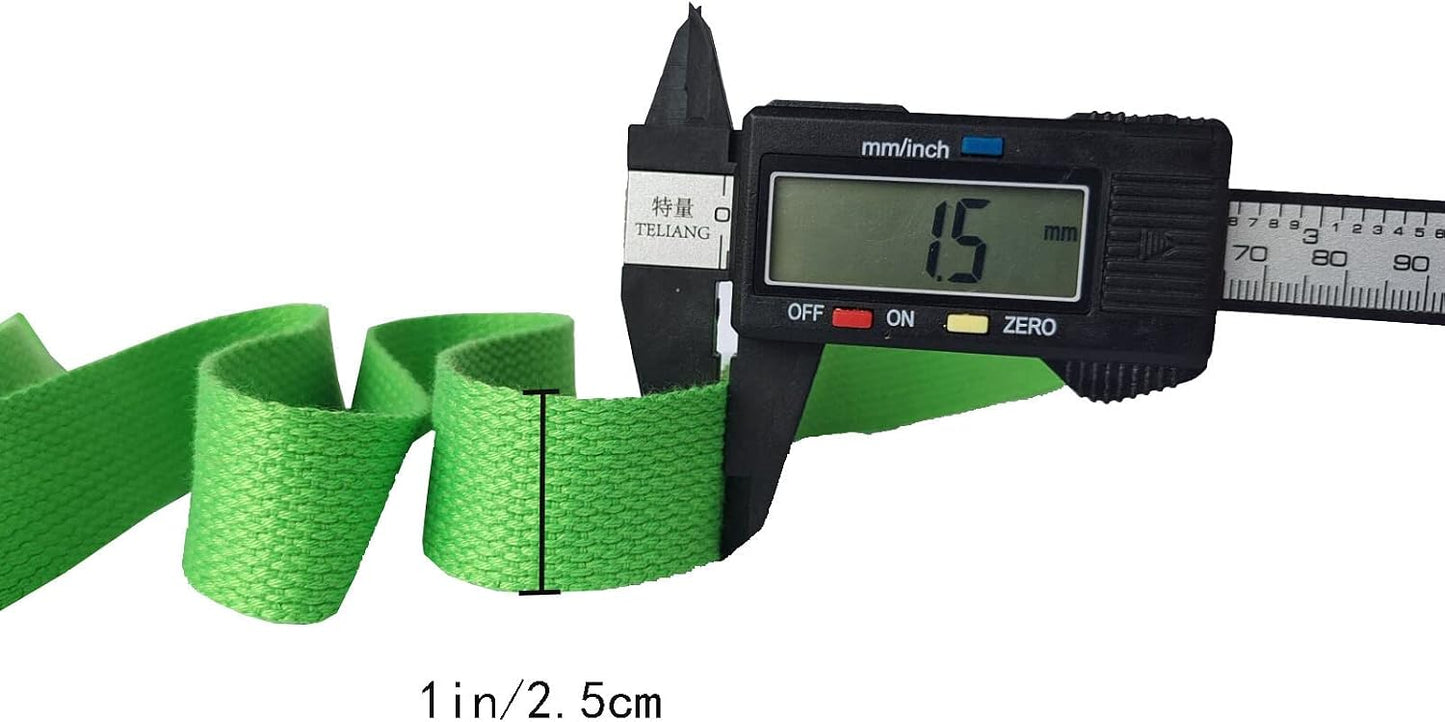 Correa algodón y poliéster 3/4-1.5" 6-14yardas manualidades