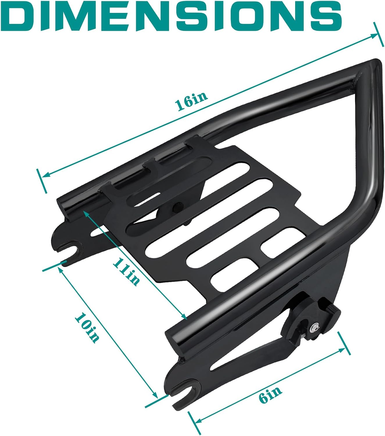 Portaequipajes desmontable Harley Davidson Touring Negro