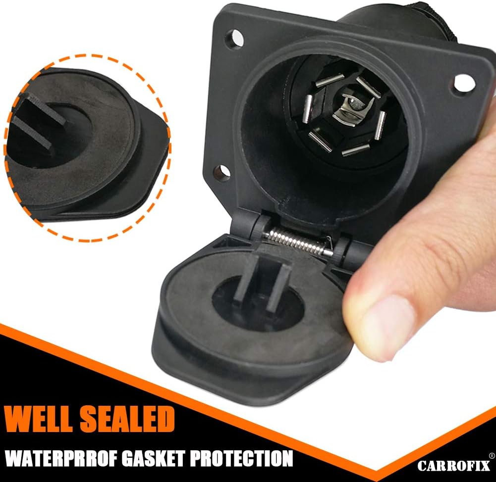 Cable extensión remolque 7 vías conector RV camión impermeable