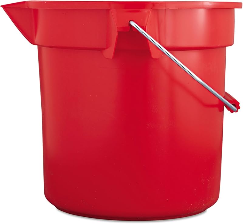 Cubeta redonda 14qt color rojo