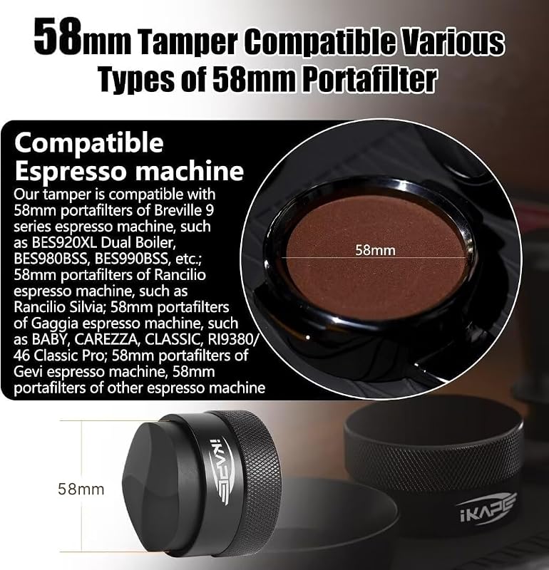 Distribuidor café 58mm hélice inferior negro