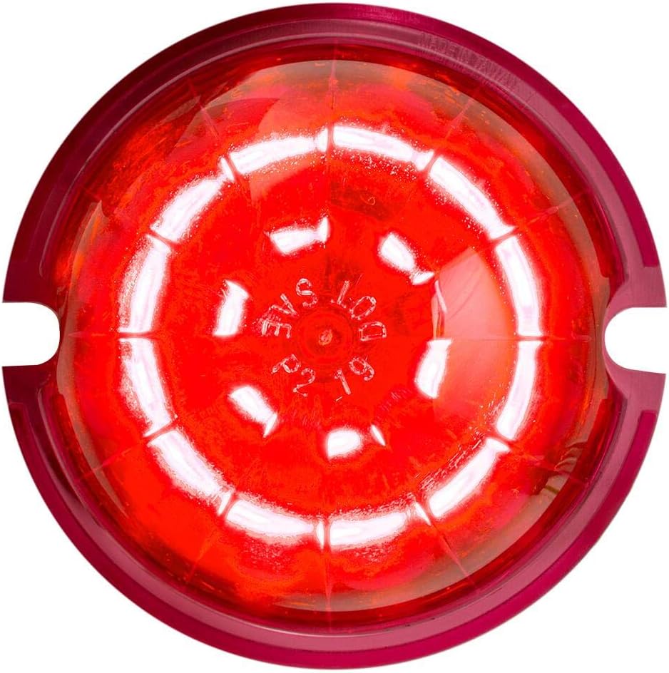 Luz de giro 18 LED bisel acero inox rojo