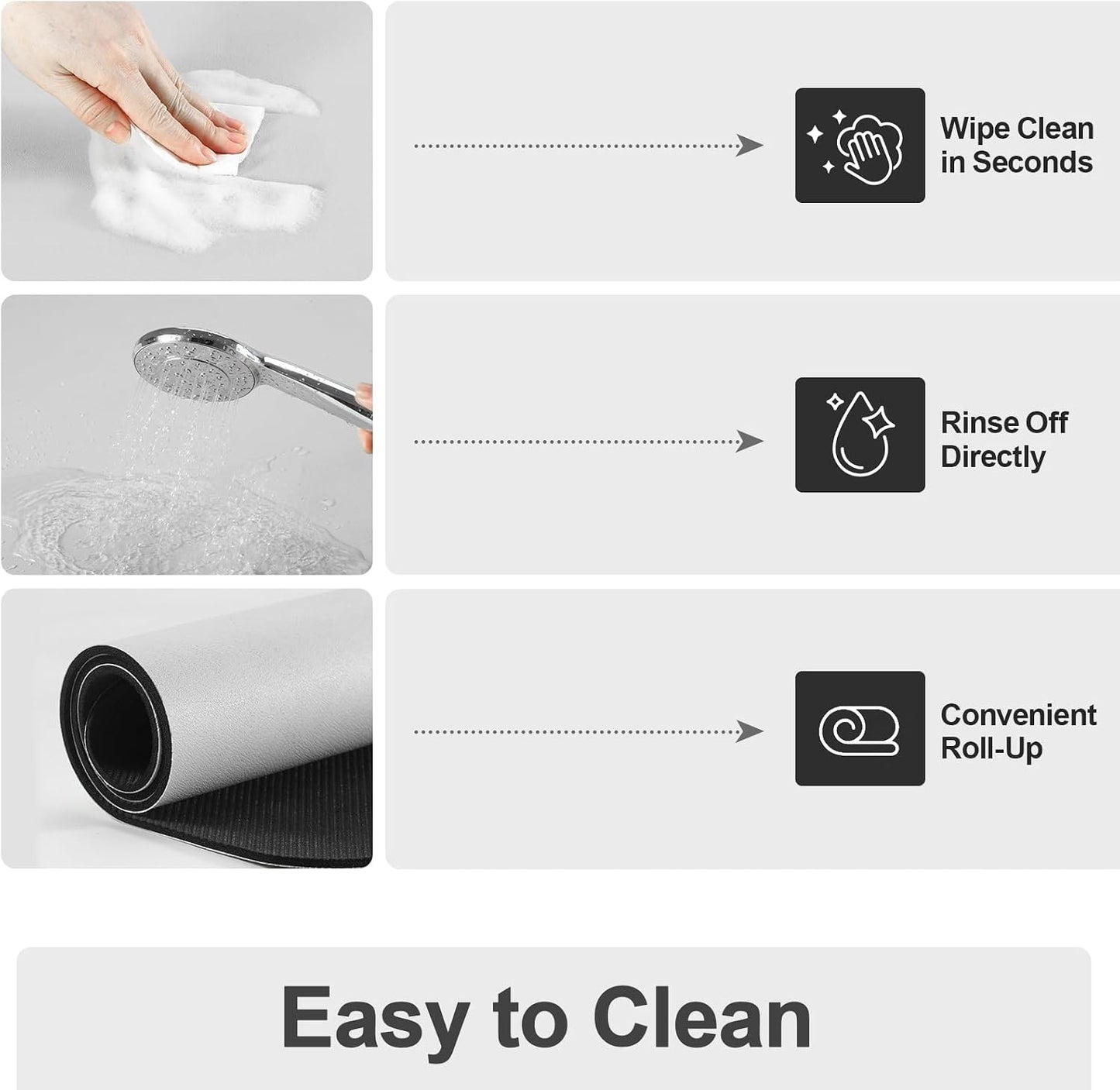 Tapete escurridor cocina con respaldo antiderrap