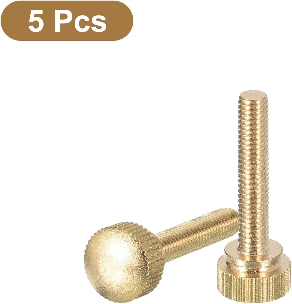 Tornillos mariposa M6x30mm latón perilla 5 pzas