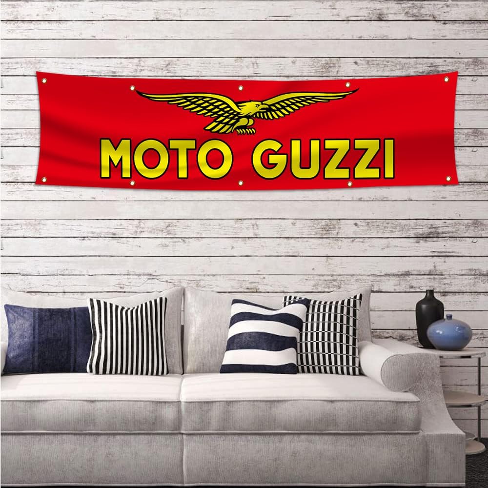 Banderín para motocicleta garaje tienda 2x8ft decoración pared