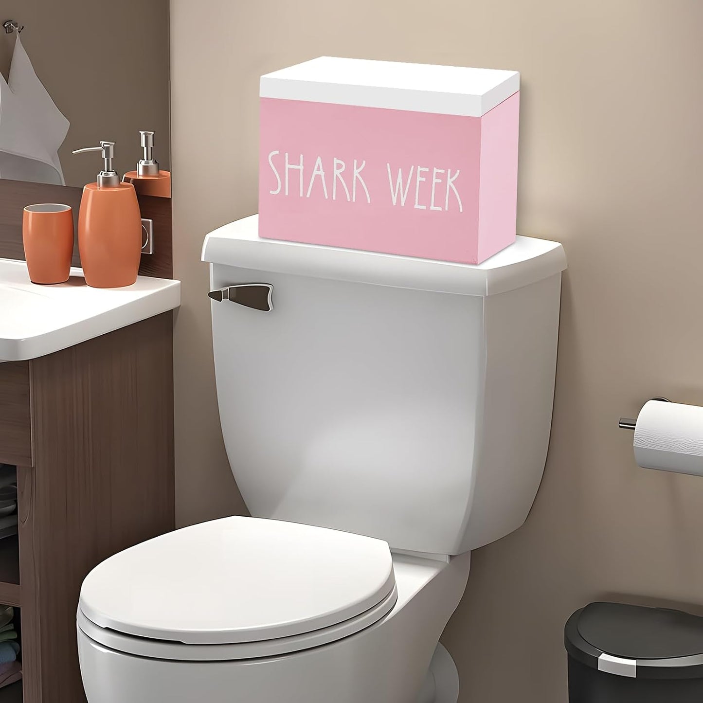 Soporte tampones organiz. baño dispensador