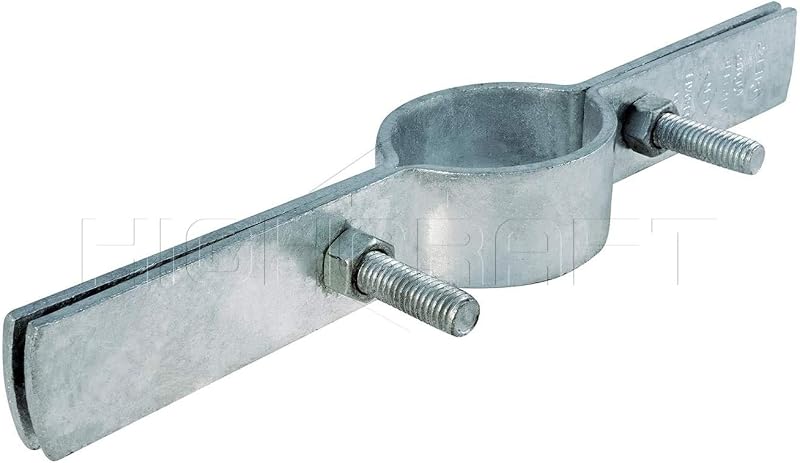 Abrazadera vertical tubería 12" acero galvanizado