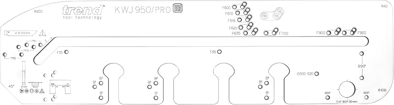 Plantilla encimera cocina multimaterial 37" alineación borde