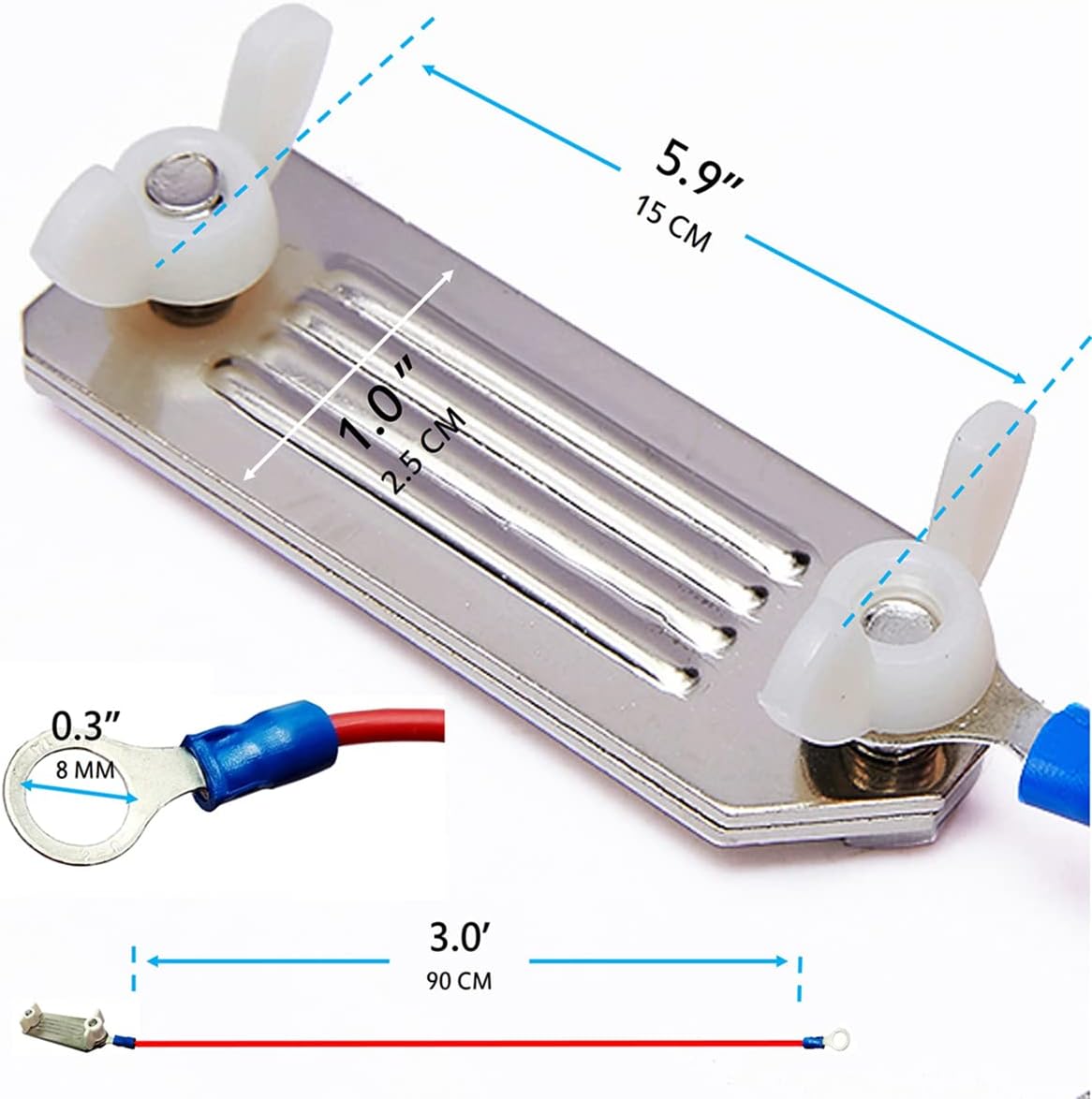 Conector cinta eléctrica Polytape 35.4" 2uds plateado