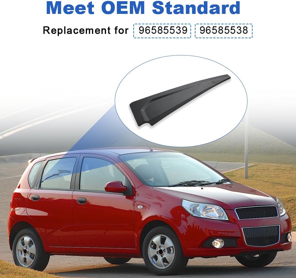 Moldura puerta trasera Chevy Aveo 11-24 con cubiertas