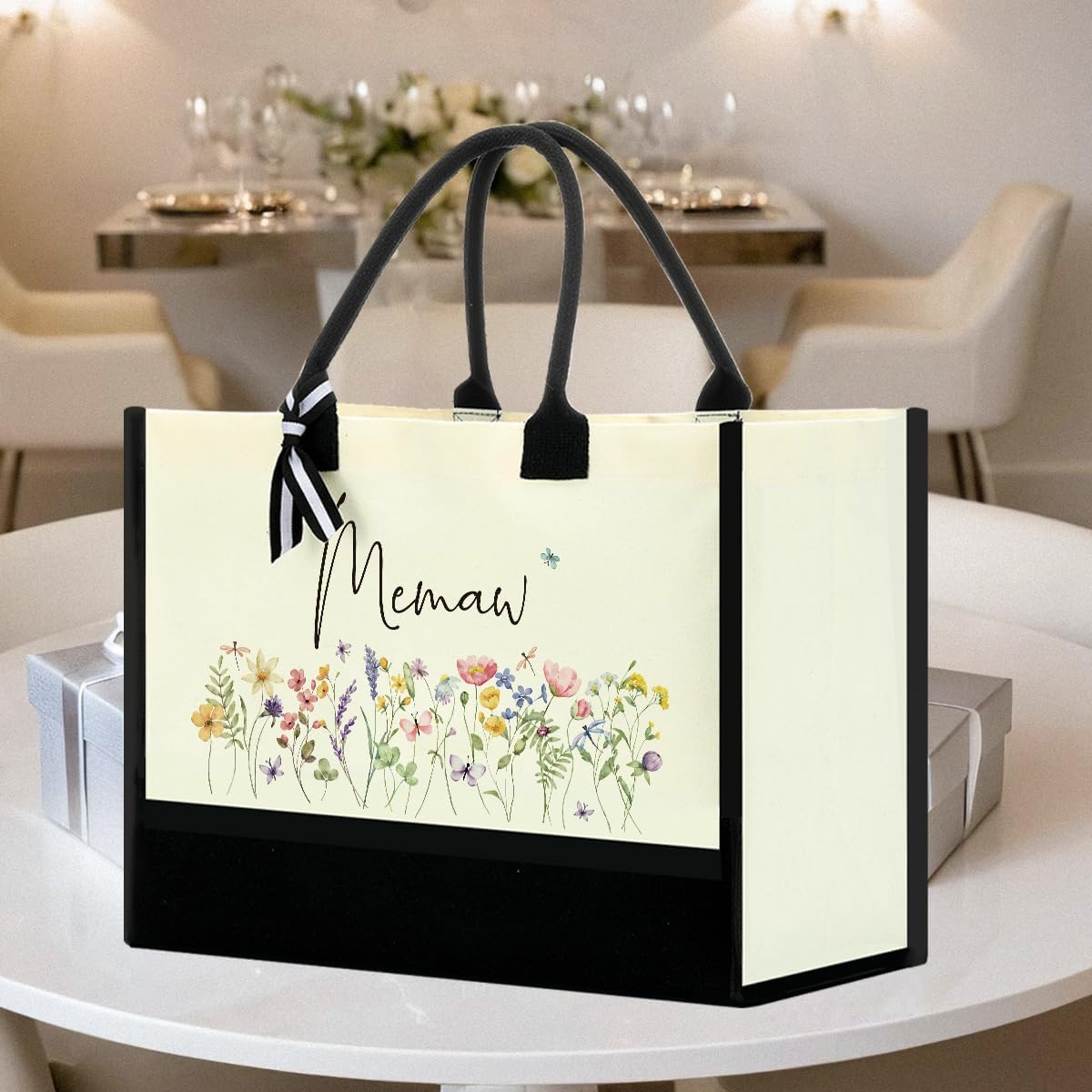 Bolsos de lona para mujer regalo navidad abuela