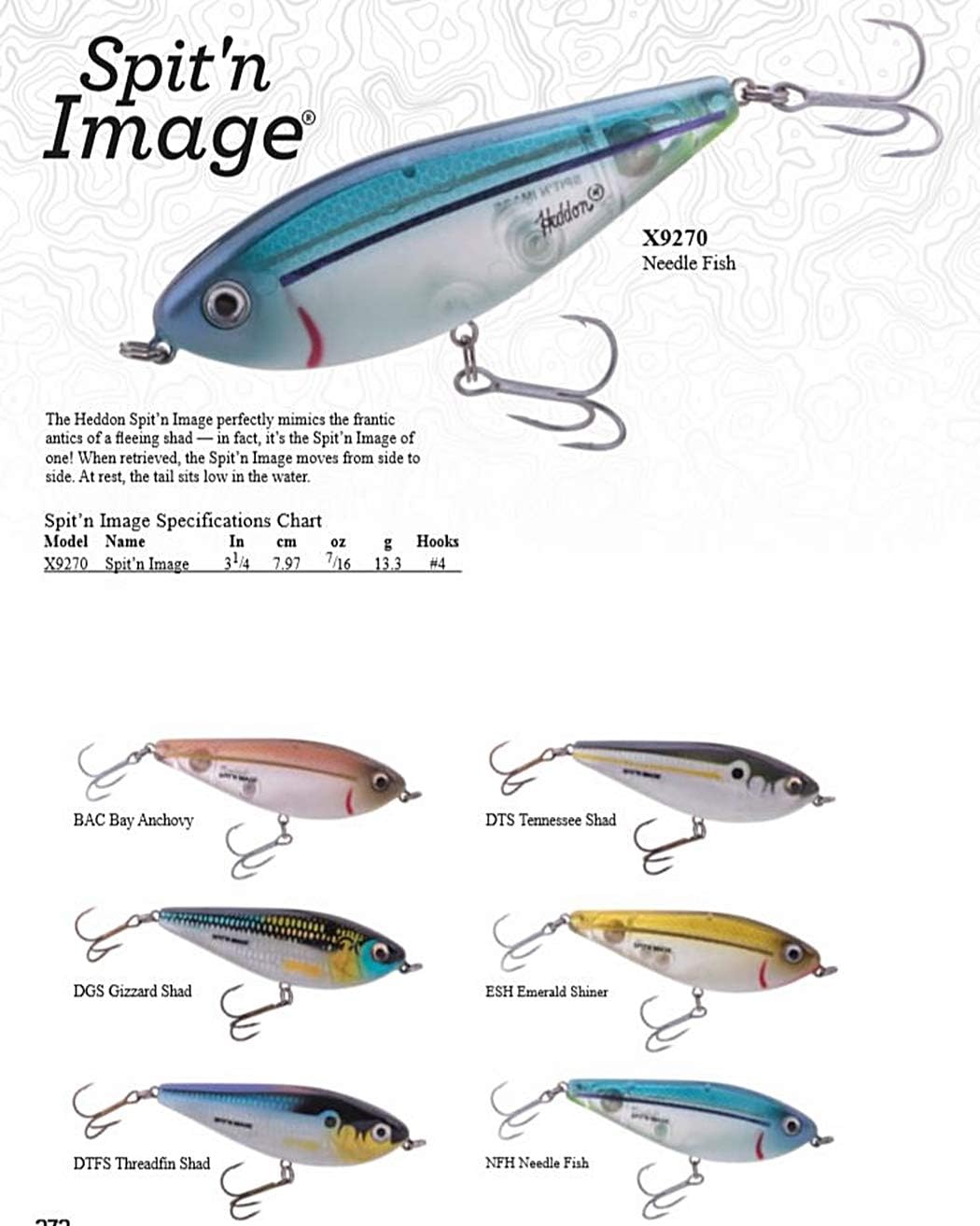 Señuelo pesca Crankbait Fleeing Shad 3.25" 7/16oz