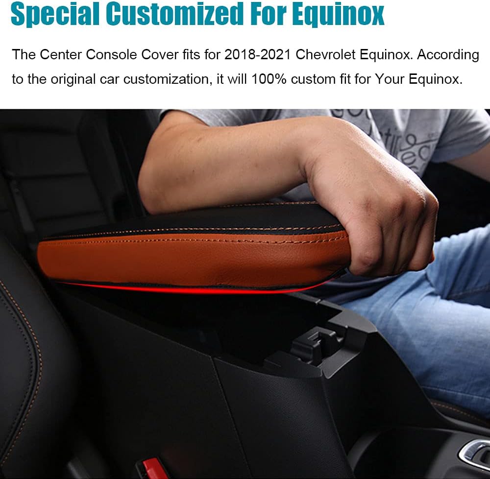 Funda reposabrazos consola central piel Chevy Equinox 18-24