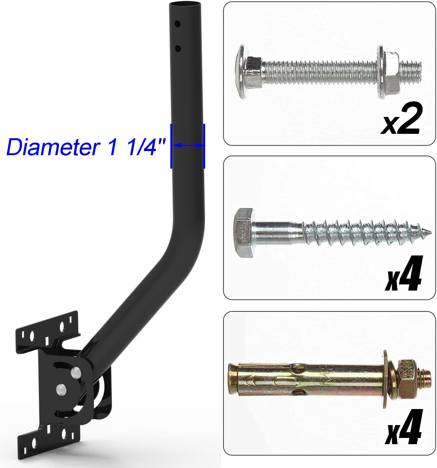 Antena ajustable poste universal 1.25"