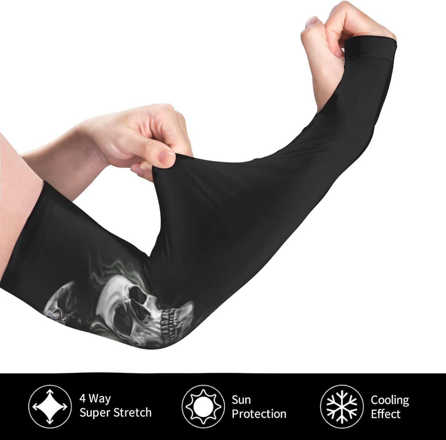 Mangas enfriamiento brazo exterior hombre