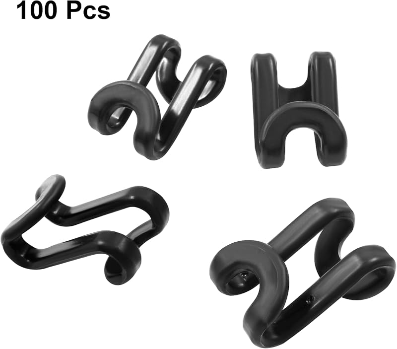 100 Ganchos Conector para Colgar Ropa Resistentes Ahorran Espacio