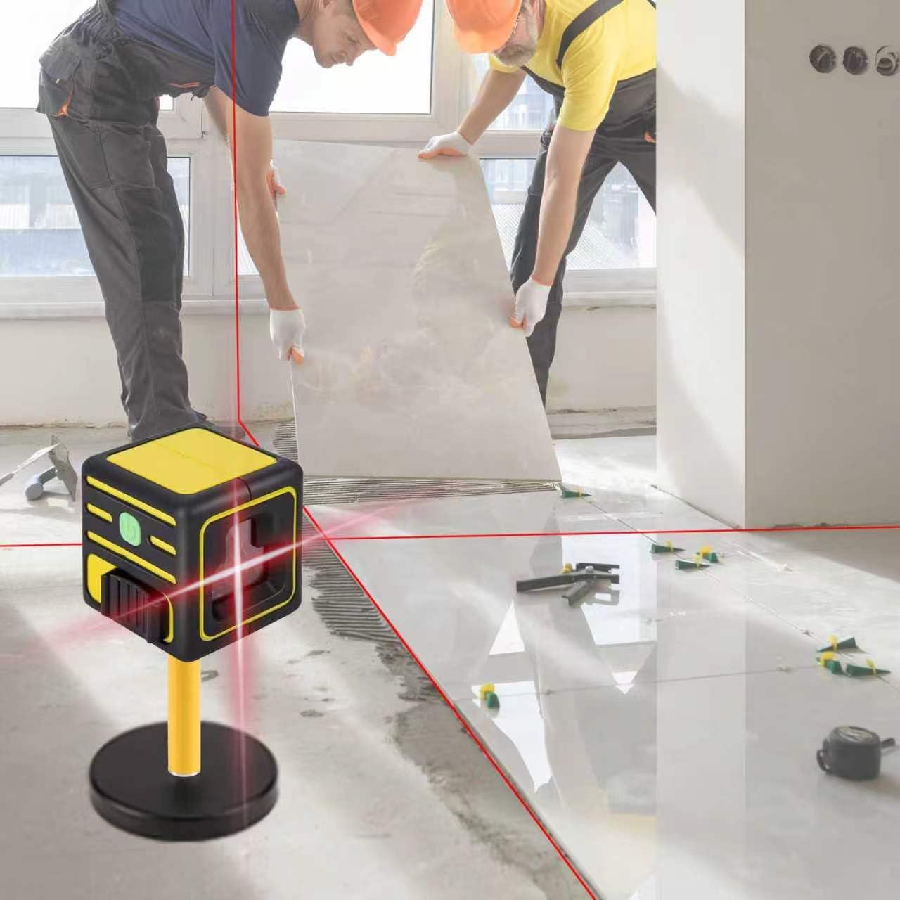 Poste trípode láser extensible 11.8"